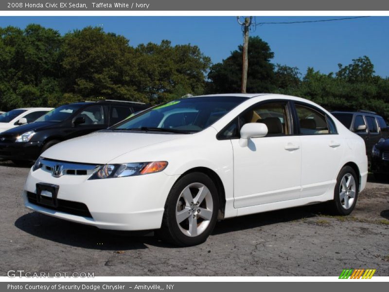 Taffeta White / Ivory 2008 Honda Civic EX Sedan