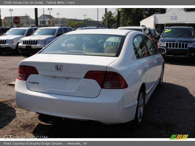 Taffeta White / Ivory 2008 Honda Civic EX Sedan