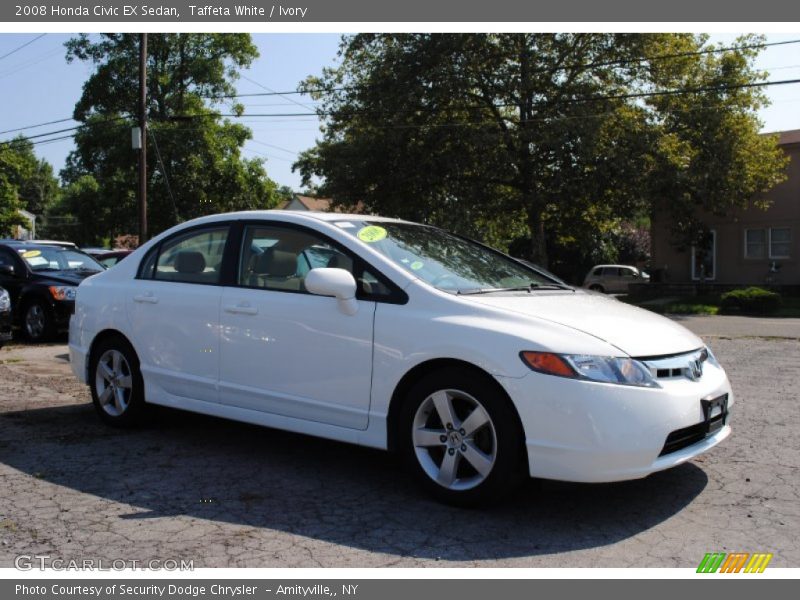 Taffeta White / Ivory 2008 Honda Civic EX Sedan