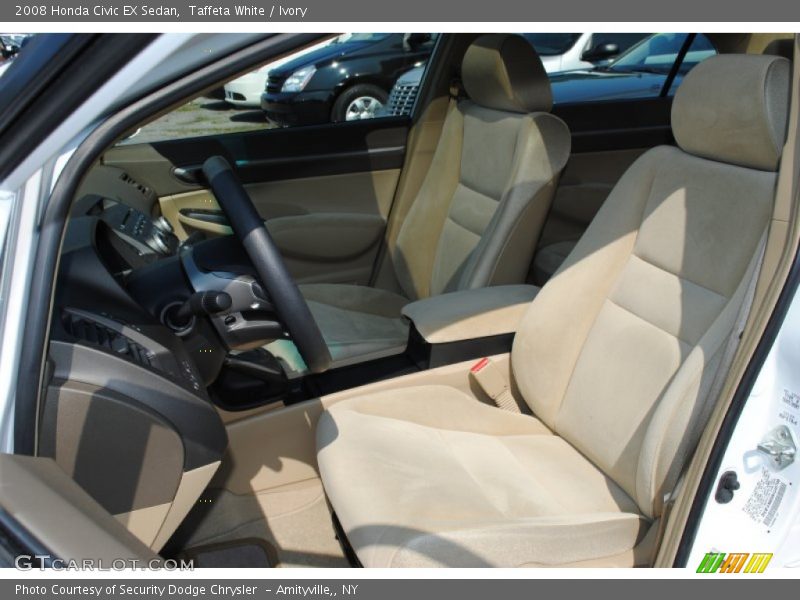 Taffeta White / Ivory 2008 Honda Civic EX Sedan