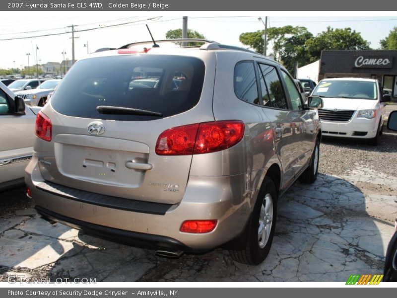 Golden Beige / Beige 2007 Hyundai Santa Fe GLS 4WD