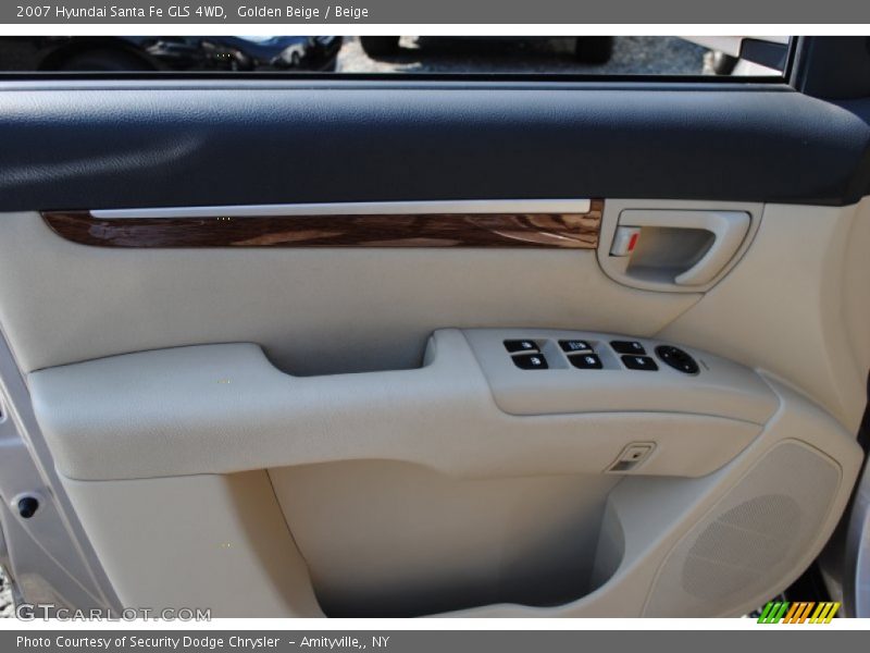 Golden Beige / Beige 2007 Hyundai Santa Fe GLS 4WD