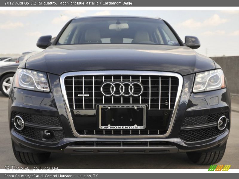 Moonlight Blue Metallic / Cardamom Beige 2012 Audi Q5 3.2 FSI quattro