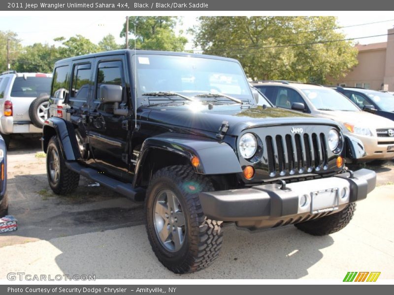Black / Black/Dark Saddle 2011 Jeep Wrangler Unlimited Sahara 4x4