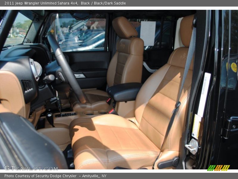 Black / Black/Dark Saddle 2011 Jeep Wrangler Unlimited Sahara 4x4