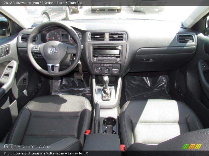 Black / Titan Black 2012 Volkswagen Jetta SE Sedan