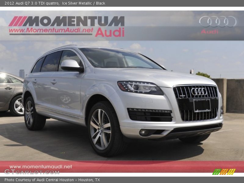 Ice Silver Metallic / Black 2012 Audi Q7 3.0 TDI quattro