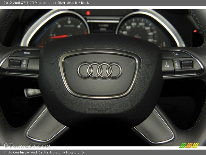 Ice Silver Metallic / Black 2012 Audi Q7 3.0 TDI quattro