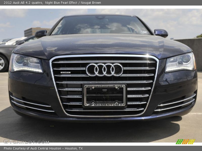 Night Blue Pearl Effect / Nougat Brown 2012 Audi A8 4.2 quattro