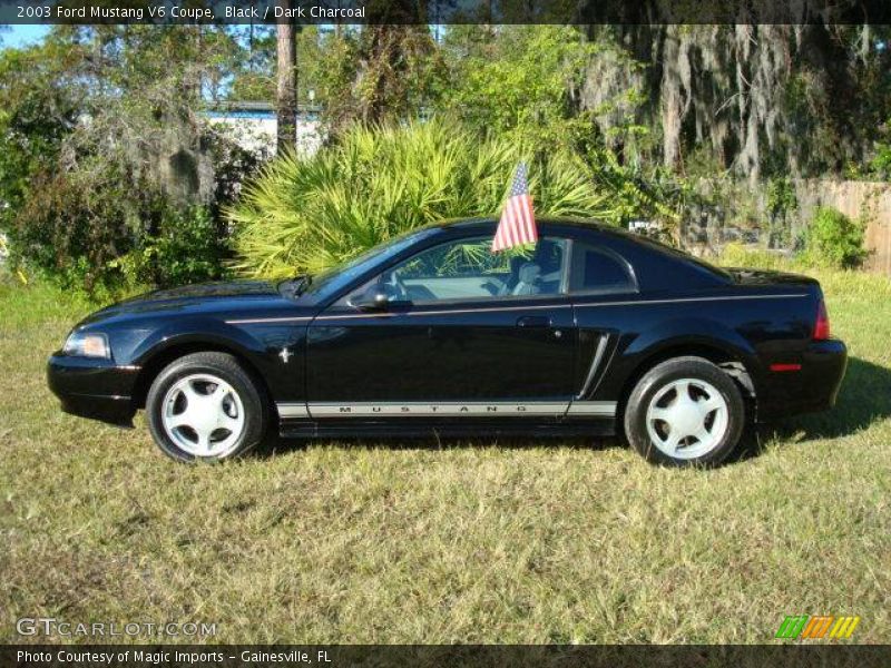 Black / Dark Charcoal 2003 Ford Mustang V6 Coupe