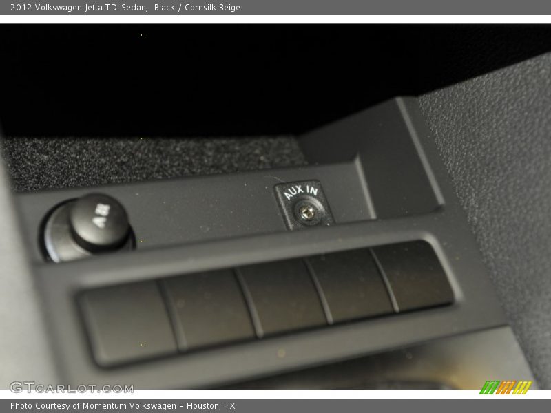 Black / Cornsilk Beige 2012 Volkswagen Jetta TDI Sedan