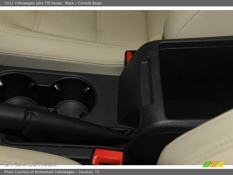 Black / Cornsilk Beige 2012 Volkswagen Jetta TDI Sedan