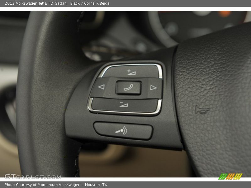 Black / Cornsilk Beige 2012 Volkswagen Jetta TDI Sedan