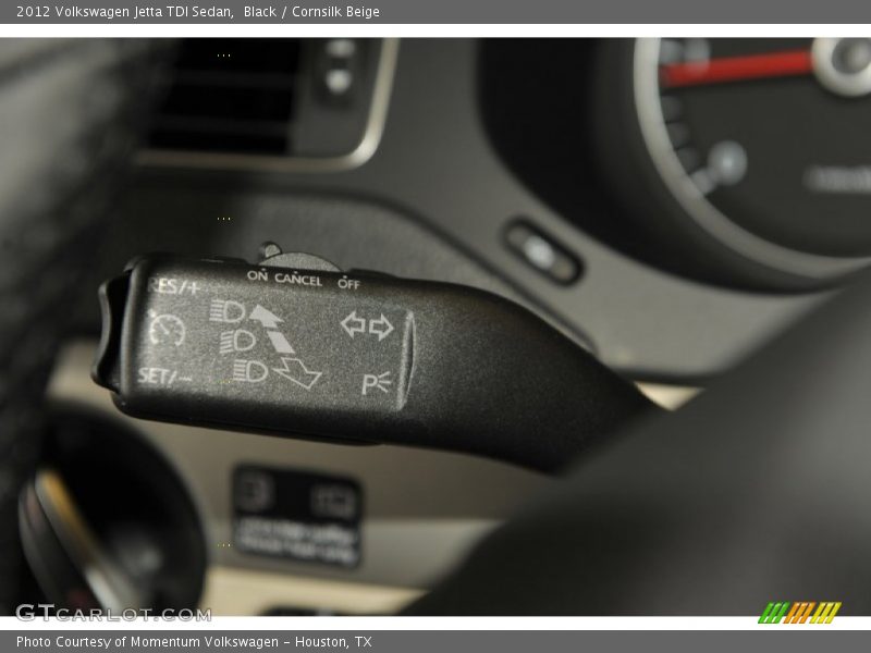 Black / Cornsilk Beige 2012 Volkswagen Jetta TDI Sedan