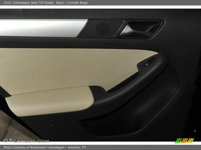 Black / Cornsilk Beige 2012 Volkswagen Jetta TDI Sedan
