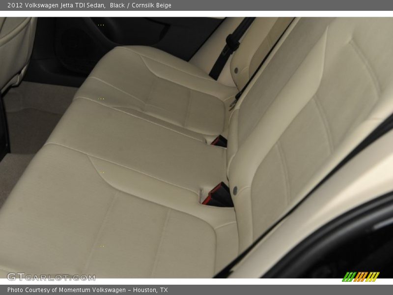 Black / Cornsilk Beige 2012 Volkswagen Jetta TDI Sedan