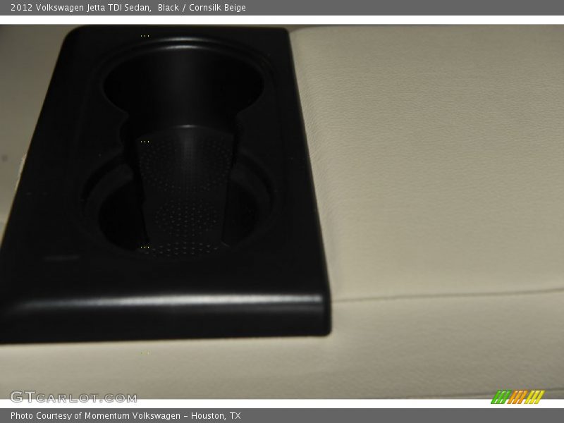 Black / Cornsilk Beige 2012 Volkswagen Jetta TDI Sedan