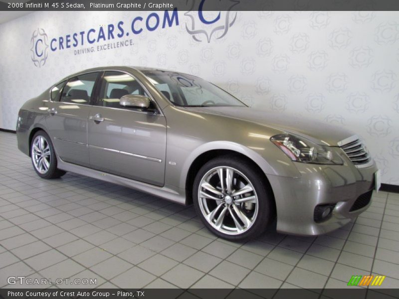 Platinum Graphite / Graphite 2008 Infiniti M 45 S Sedan