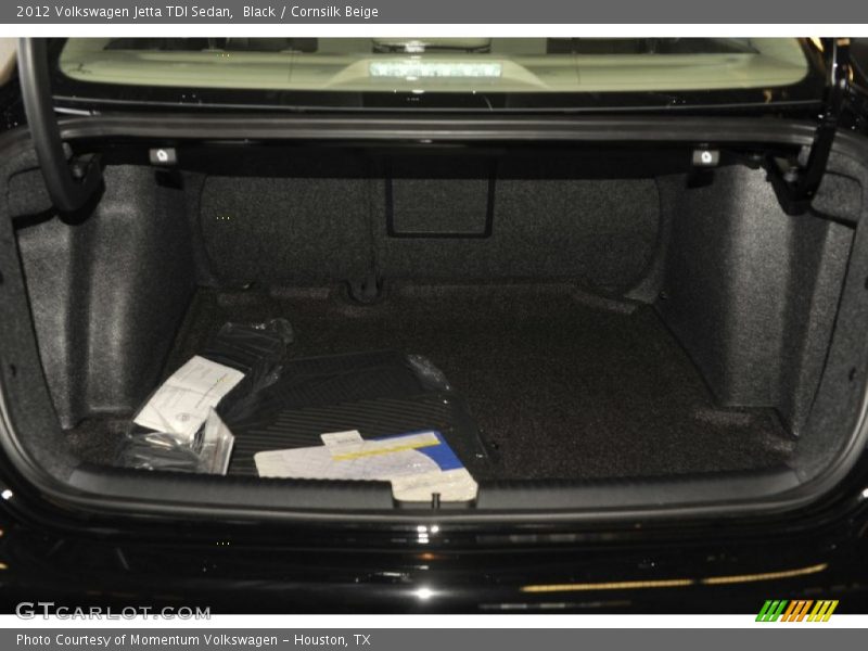 Black / Cornsilk Beige 2012 Volkswagen Jetta TDI Sedan