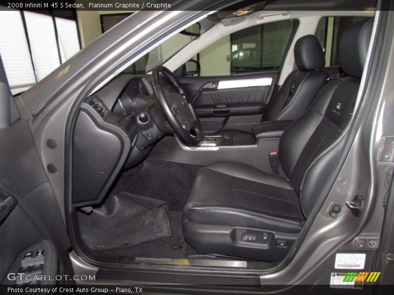 Platinum Graphite / Graphite 2008 Infiniti M 45 S Sedan