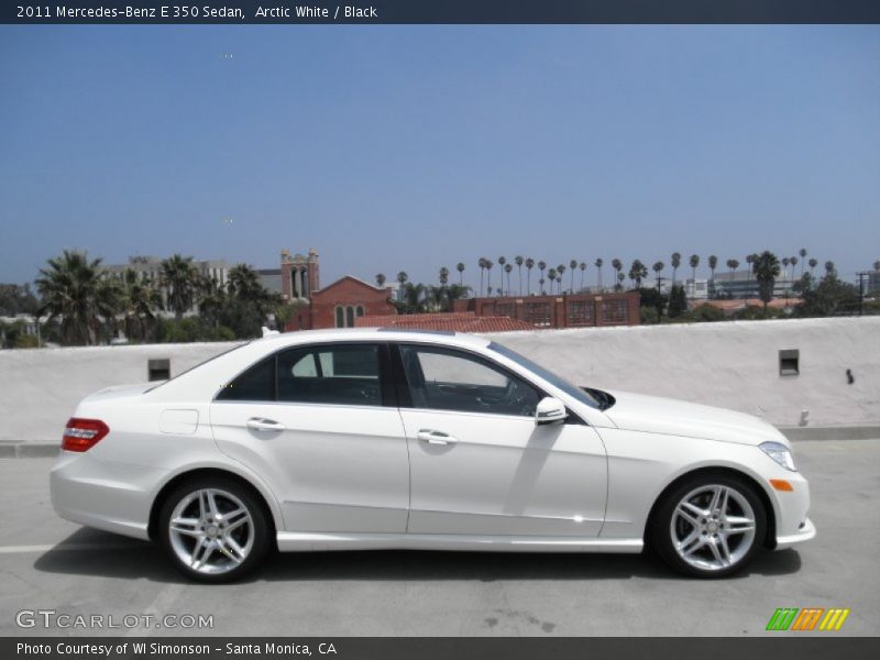 Arctic White / Black 2011 Mercedes-Benz E 350 Sedan