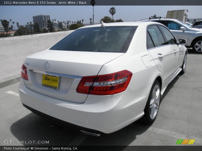 Arctic White / Black 2011 Mercedes-Benz E 350 Sedan