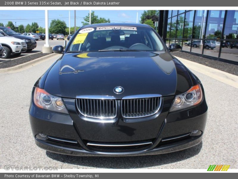 Jet Black / Black Dakota Leather 2008 BMW 3 Series 335xi Sedan