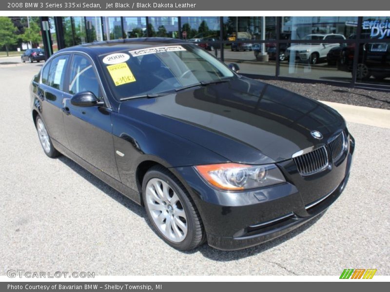 Jet Black / Black Dakota Leather 2008 BMW 3 Series 335xi Sedan