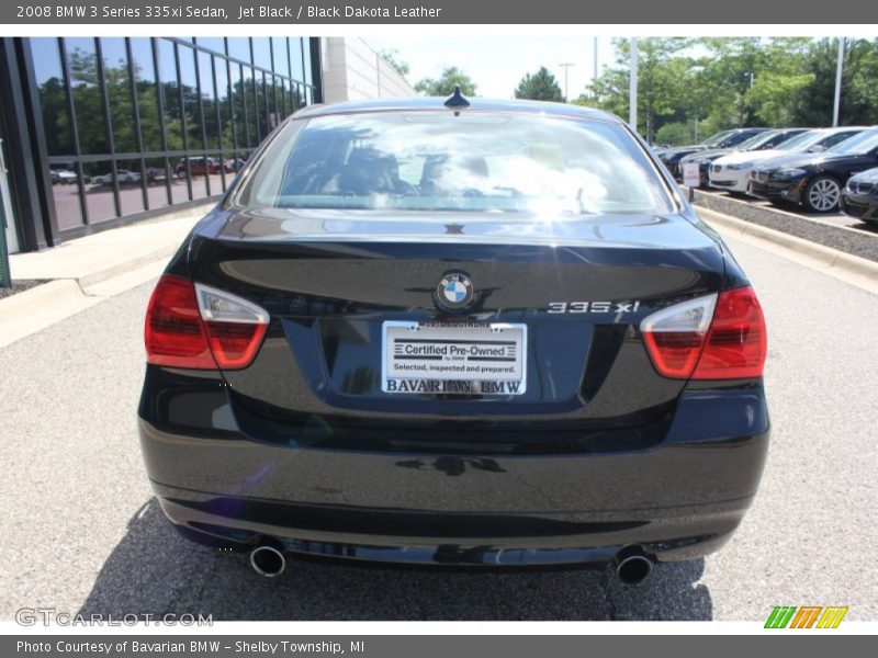 Jet Black / Black Dakota Leather 2008 BMW 3 Series 335xi Sedan