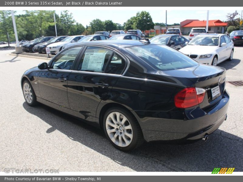 Jet Black / Black Dakota Leather 2008 BMW 3 Series 335xi Sedan