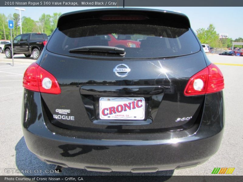 Wicked Black / Gray 2010 Nissan Rogue S 360 Value Package