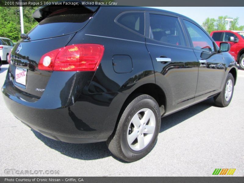 Wicked Black / Gray 2010 Nissan Rogue S 360 Value Package