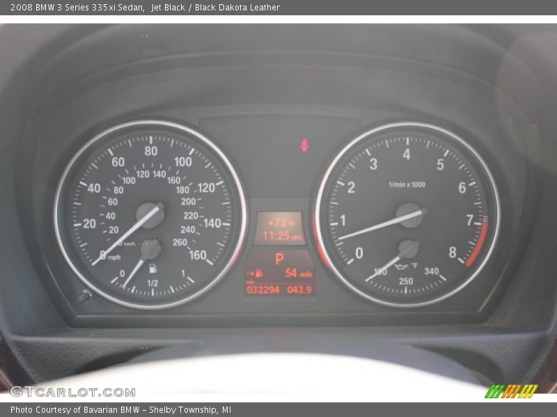 Jet Black / Black Dakota Leather 2008 BMW 3 Series 335xi Sedan