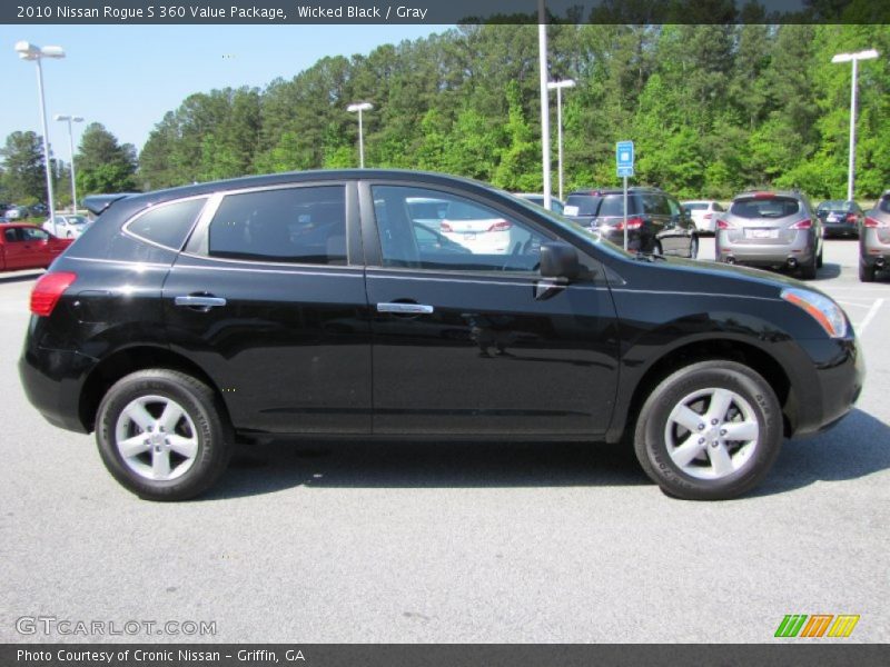 Wicked Black / Gray 2010 Nissan Rogue S 360 Value Package