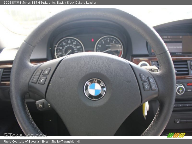 Jet Black / Black Dakota Leather 2008 BMW 3 Series 335xi Sedan