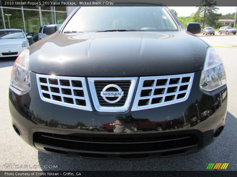 Wicked Black / Gray 2010 Nissan Rogue S 360 Value Package