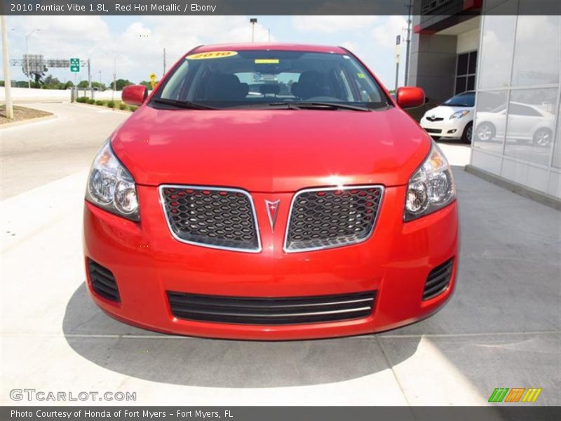 Red Hot Metallic / Ebony 2010 Pontiac Vibe 1.8L