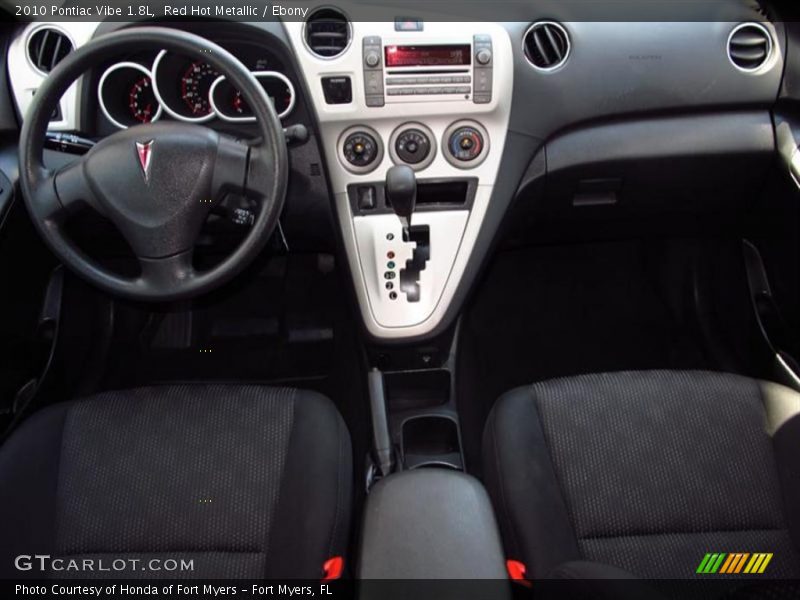 Red Hot Metallic / Ebony 2010 Pontiac Vibe 1.8L