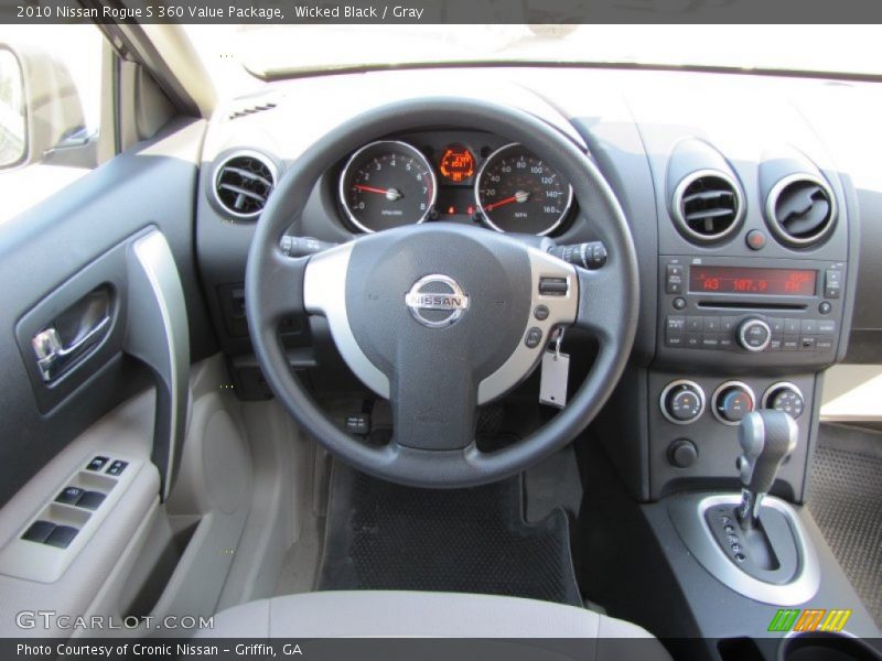 Wicked Black / Gray 2010 Nissan Rogue S 360 Value Package