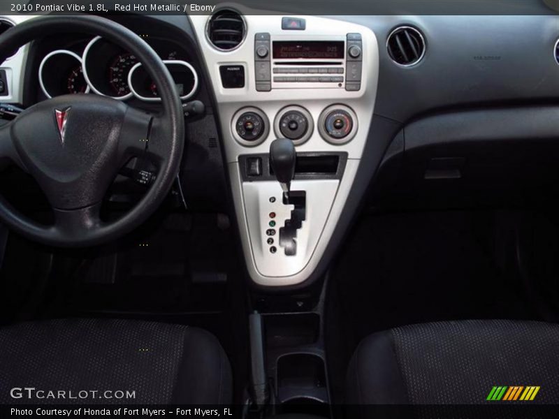 Red Hot Metallic / Ebony 2010 Pontiac Vibe 1.8L