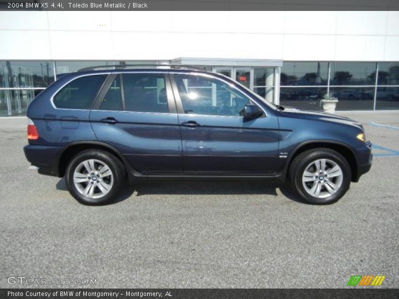Toledo Blue Metallic / Black 2004 BMW X5 4.4i