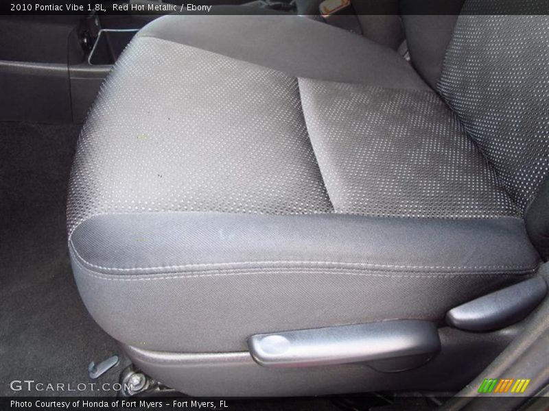 Red Hot Metallic / Ebony 2010 Pontiac Vibe 1.8L