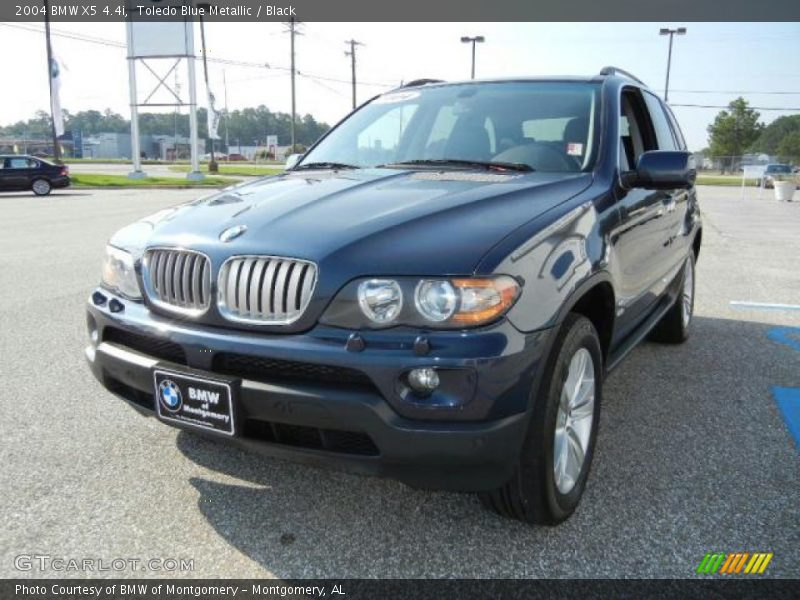 Toledo Blue Metallic / Black 2004 BMW X5 4.4i