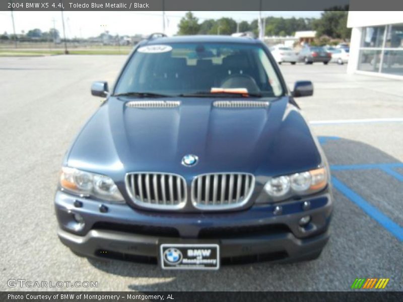 Toledo Blue Metallic / Black 2004 BMW X5 4.4i