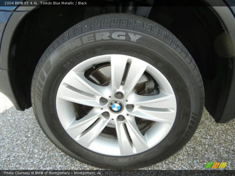 Toledo Blue Metallic / Black 2004 BMW X5 4.4i