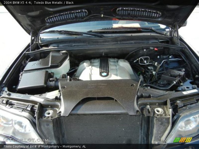Toledo Blue Metallic / Black 2004 BMW X5 4.4i