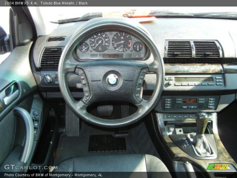 Toledo Blue Metallic / Black 2004 BMW X5 4.4i