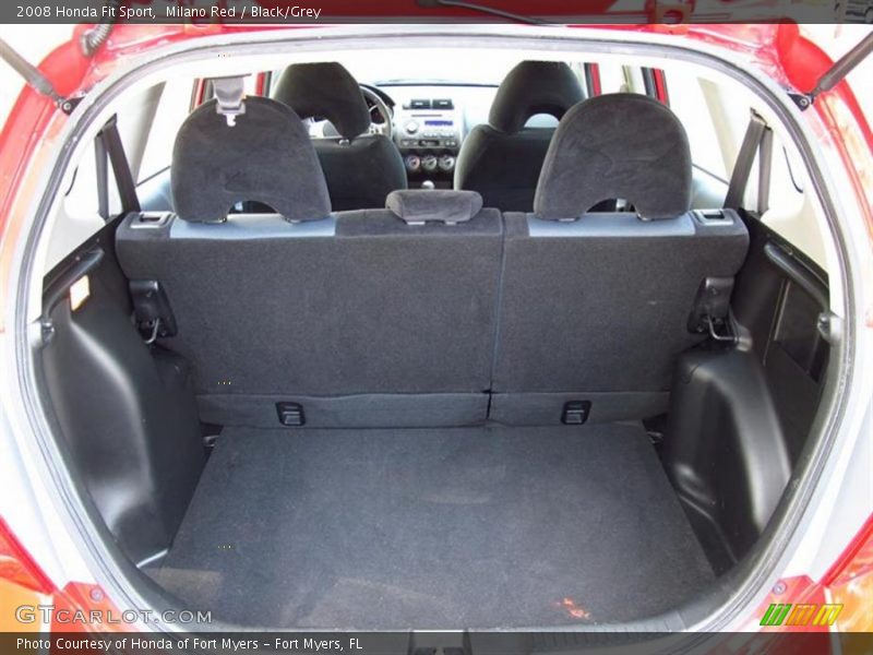 Milano Red / Black/Grey 2008 Honda Fit Sport