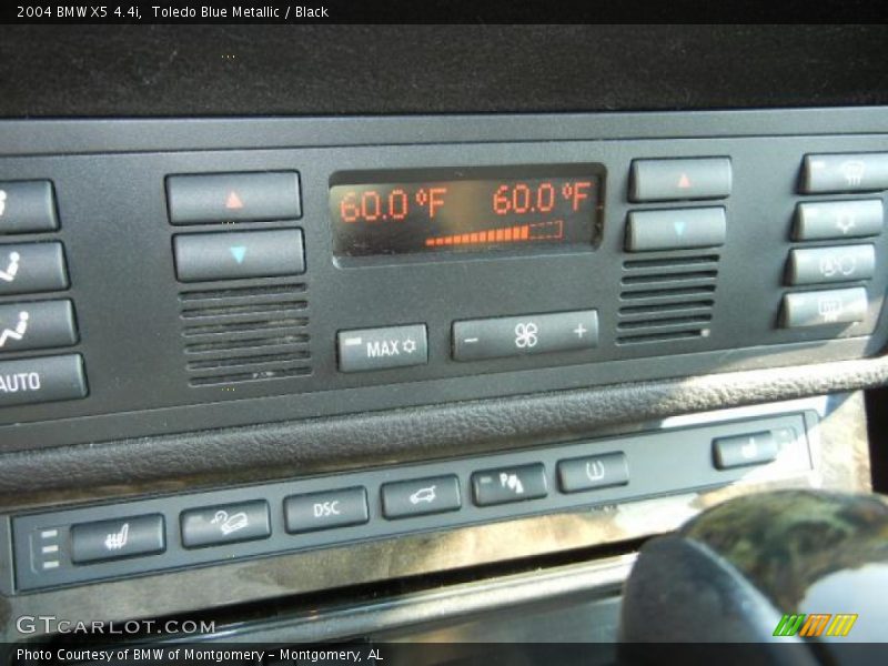 Toledo Blue Metallic / Black 2004 BMW X5 4.4i