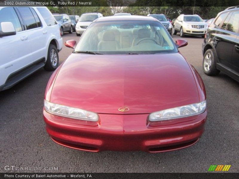 Ruby Red / Neutral 2002 Oldsmobile Intrigue GL